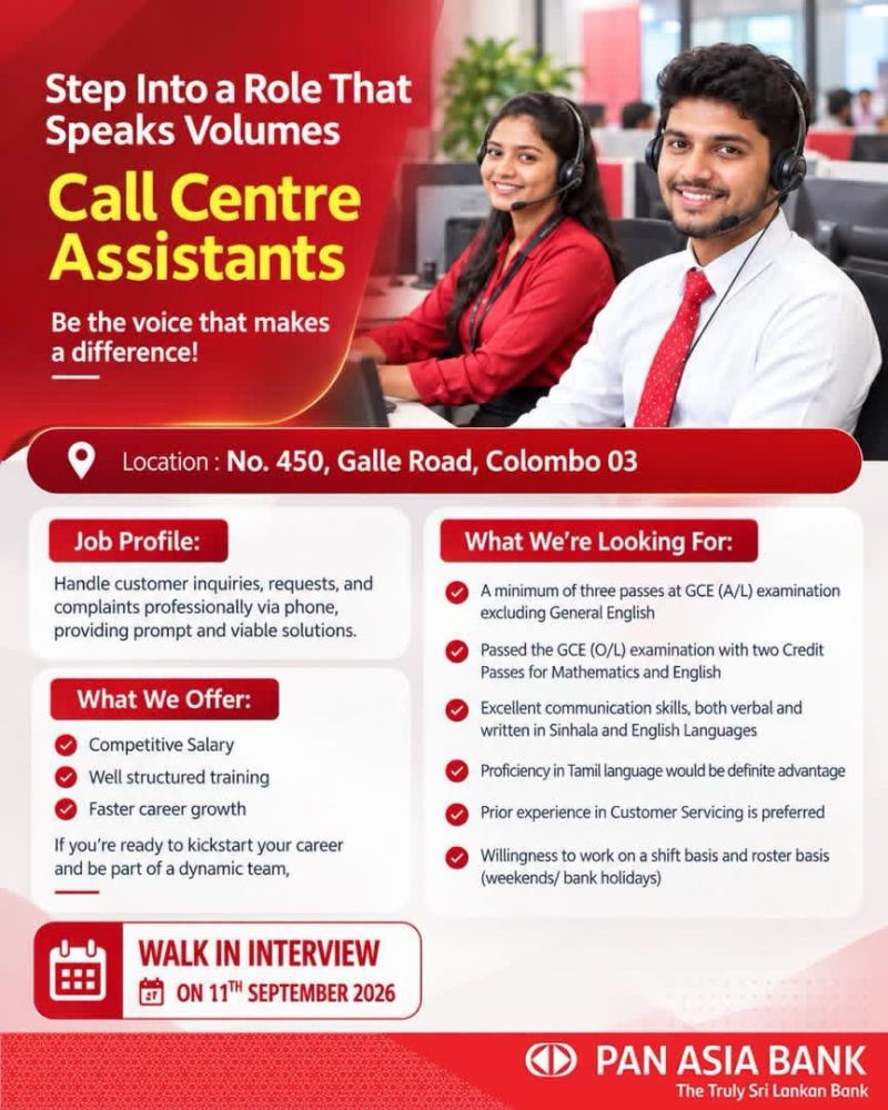 Call Center Assistants